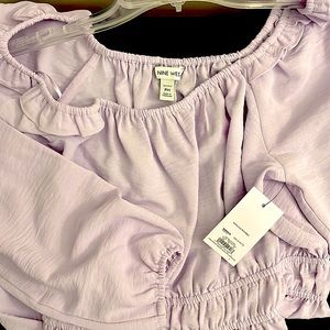 Long sleeve peplum blouse